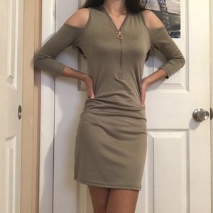 olive green dress